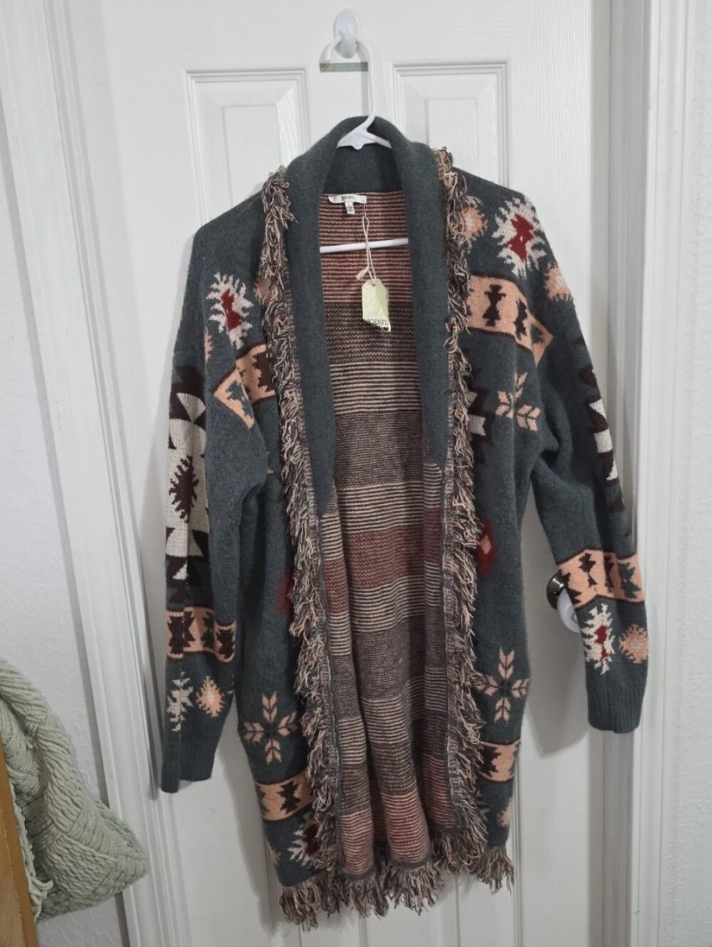 Jodifl Aztec Cardigan Sweater Sz L